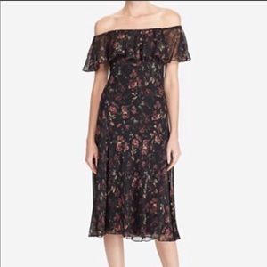 Ralph Lauren Floral Off Shoulder Floral Dress